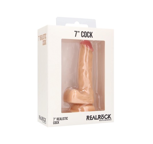 RealRock - Realistyczne dildo z jądrami 18 cm